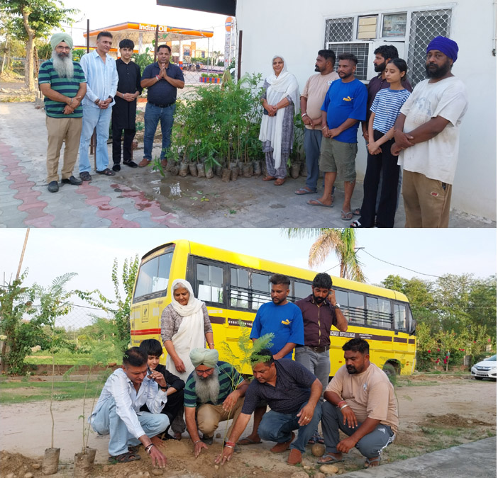 बीड़ सोसायटी बलाचौर और सुनीता चैरिटेबल अस्पताल द्वारा गुरु नानक मिशन चैरिटेबल अस्पताल कुक्कर मुज़ारा में पौधे लगाए गए